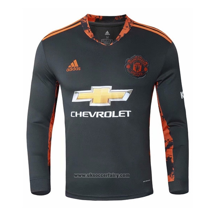 Manchester United Goalkeeper Shirt Long Sleeve 2020-2021 Black